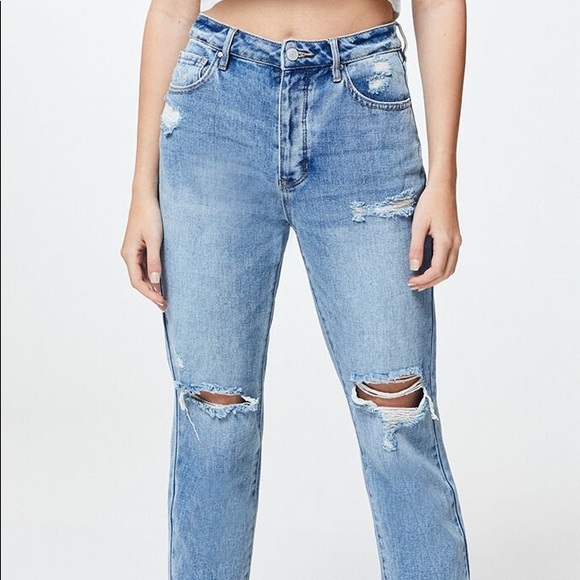 Packing Ripped Mom Jeans Size 27 - Picture 2 of 8